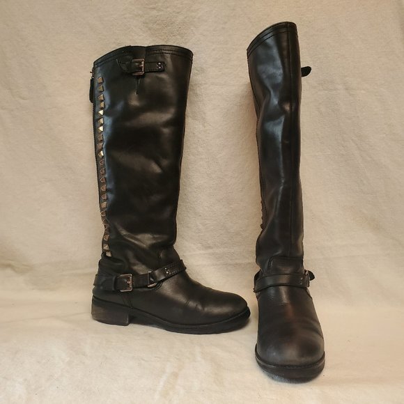 Modern Vice Queen Leather Boots - Picture 1 of 14